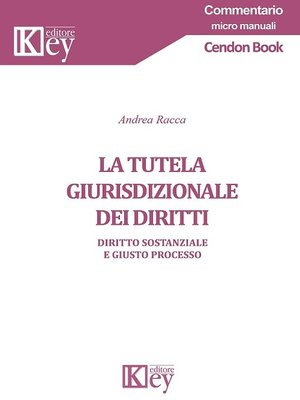 cover image of La tutela giurisdizionale dei diritti